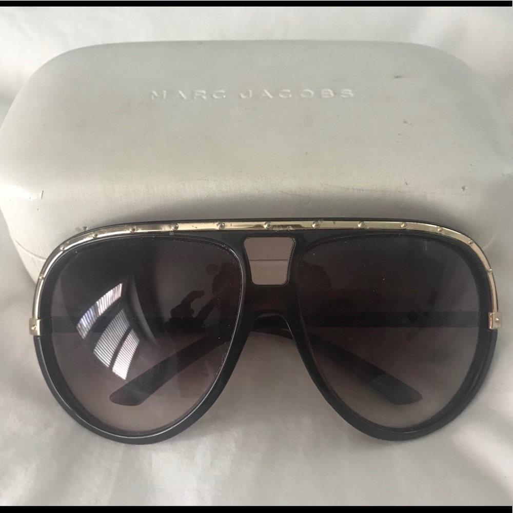 Marc Jacobs tortoise Aviator Sunglasses